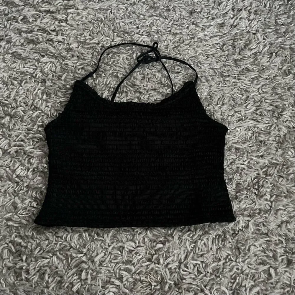 Free People Smocked Right on Time Camisole In Black size medium
